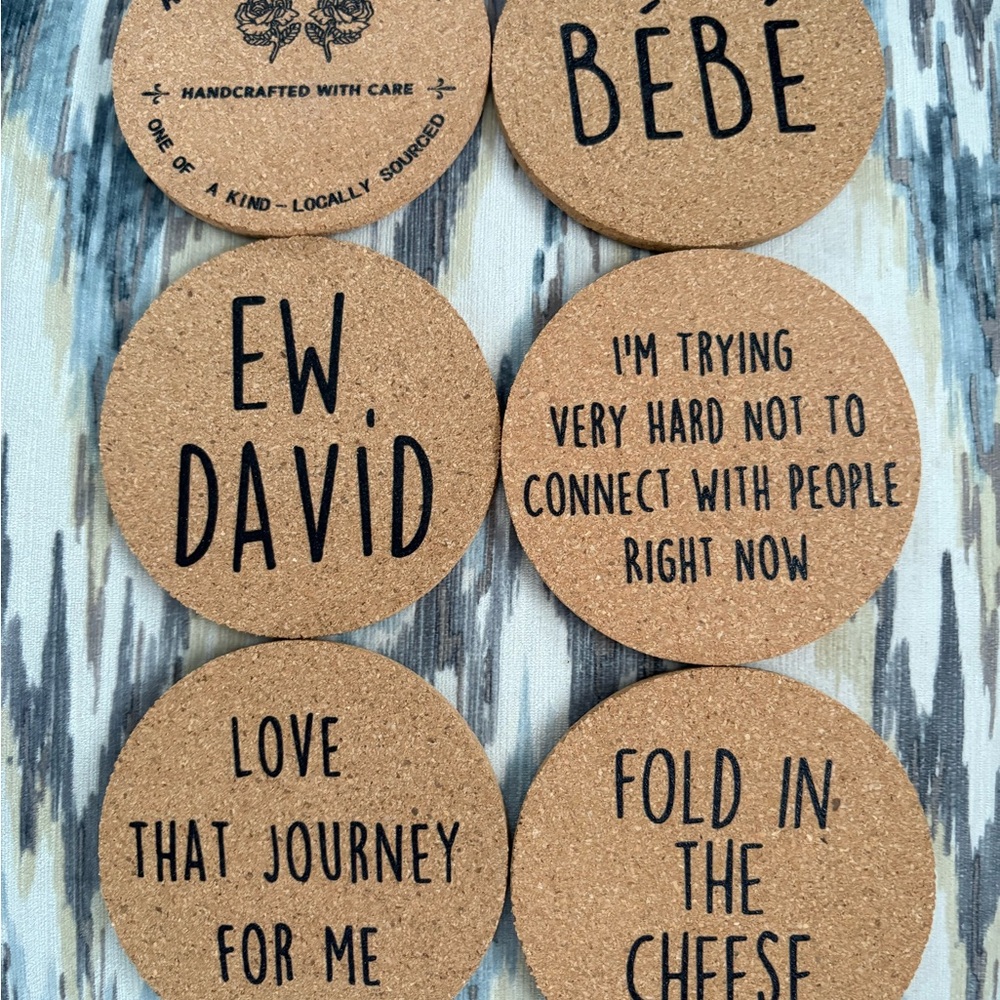 Schitt’s Creek Coaster Set with Holder